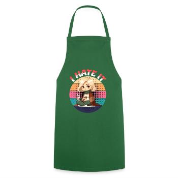 I Hate It Period Expression - Cooking Apron - green - Front - AI Model Male 185 dark (185cm)
