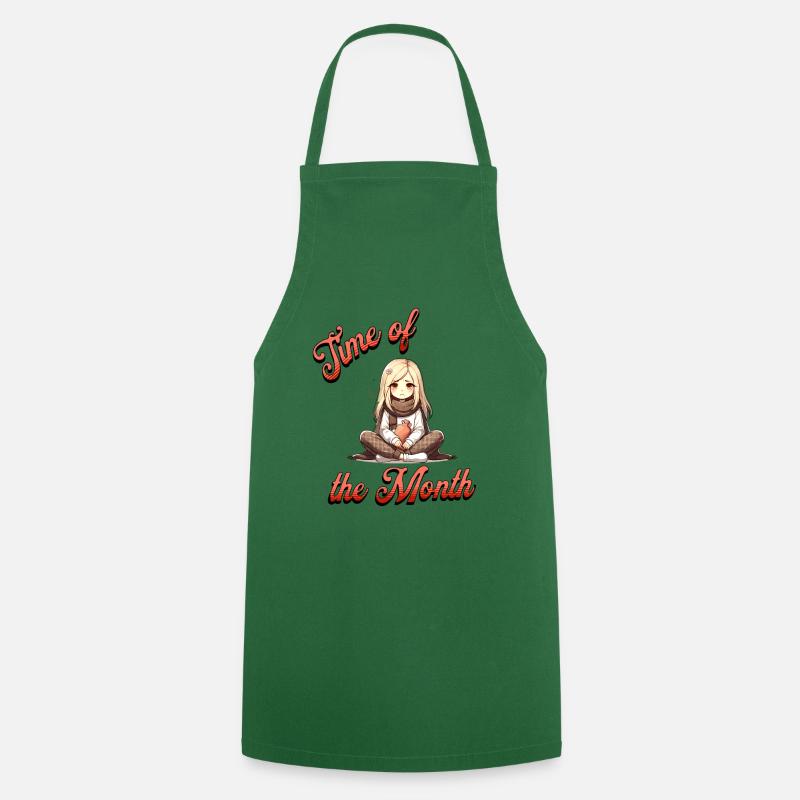 Menstruation : période du mois - Tablier de cuisine - vert foncé