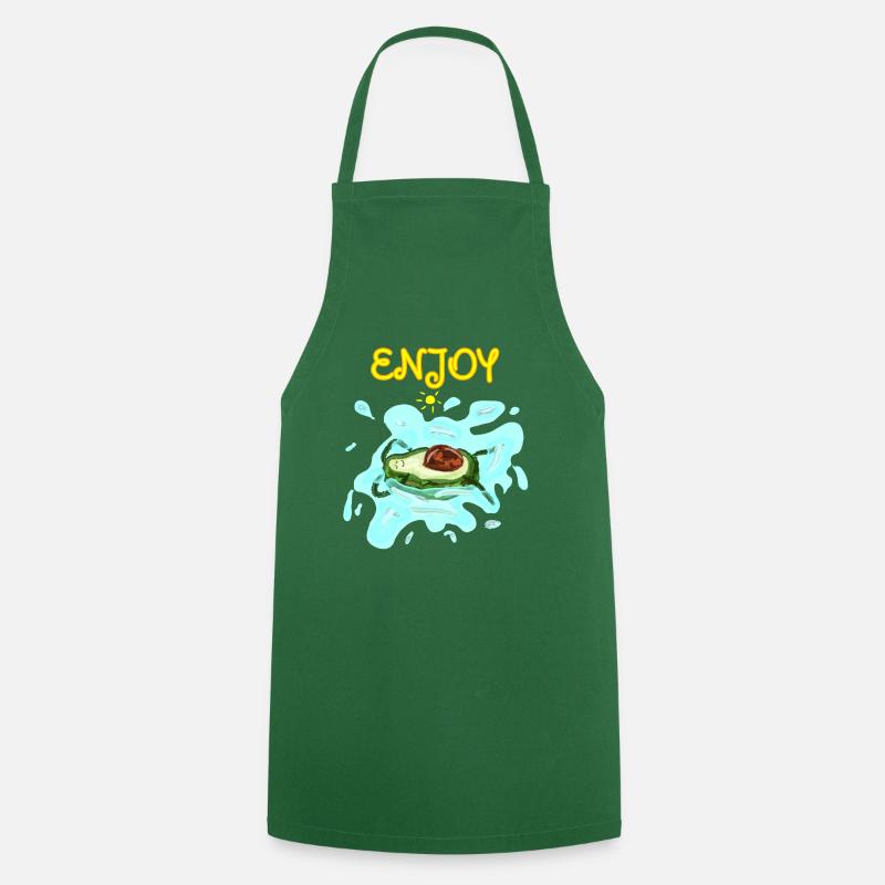 Baignade à l’avocat - Tablier de cuisine - vert foncé