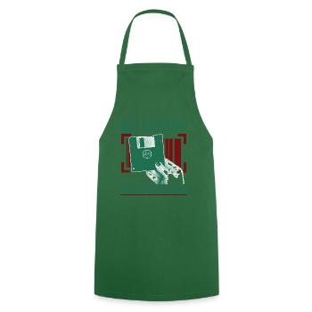 Funny Software Engineer - Cooking Apron - green - Front - AI Model Male 185 dark (185cm)