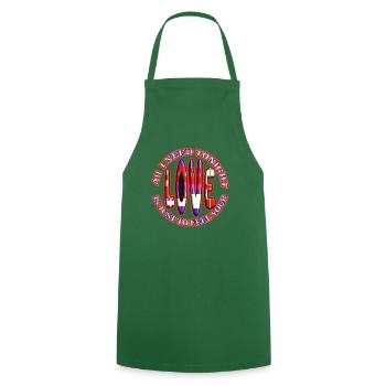 All I need tonight is just to feel your Love - Cooking Apron - green - Front - AI Model Male 185 dark (185cm)