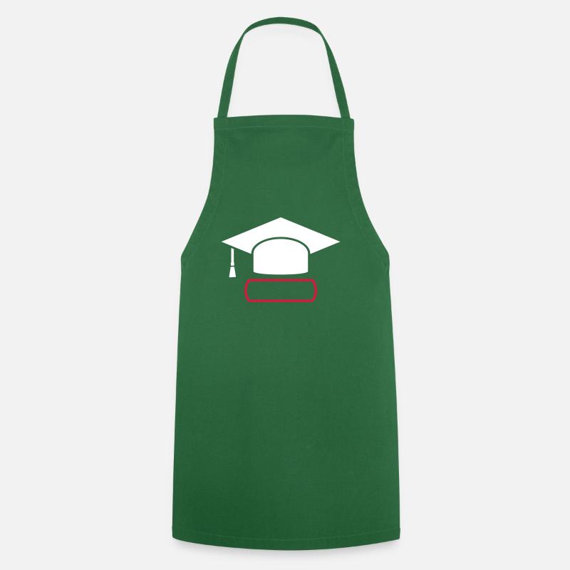 Doktorhut Geschenk zur Promotion/Dissertation - Kochschürze - Grün