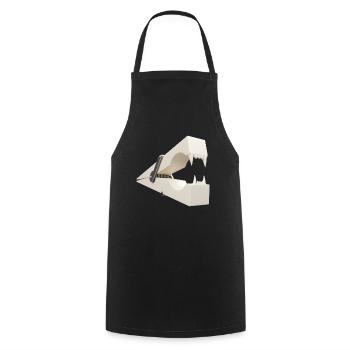 Snappy clothespin - Cooking Apron - black - Front - AI Model Male 185 dark (185cm)