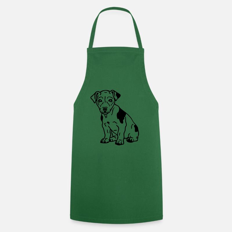 jack russel © www.dog-power.nl - Cooking Apron - green