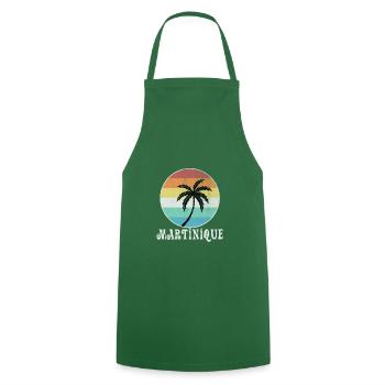 Martinique - Tablier de cuisine - vert foncé - Devant - AI Model Male 185 dark (185cm)