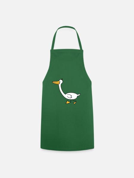 lustige Gans - Kochschürze - Grün
