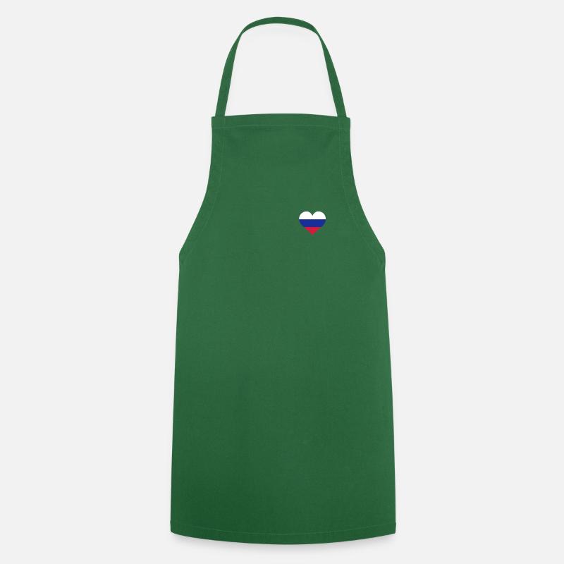 coeur russie - Tablier de cuisine - vert foncé
