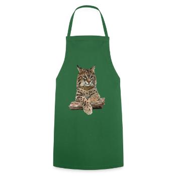 Lynx - Tablier de cuisine - vert foncé - Devant - AI Model Male 185 dark (185cm)