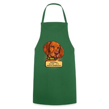 Lustiger Vizsla Mischief Dog – Kreativer Ausdruck - Kochschürze - Grün - Vorne - AI Model Male 185 dark (185cm)