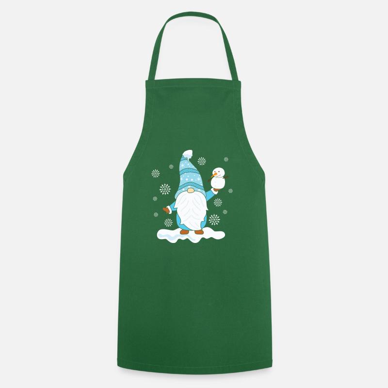Noël Noël Gnomies - Tablier de cuisine - vert foncé