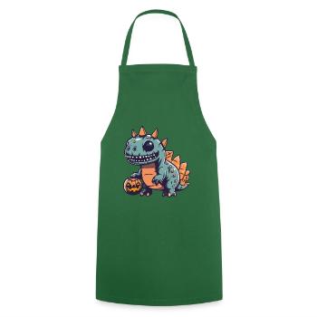 Dinosaure stégosaure Halloween Zombie - Tablier de cuisine - vert foncé - Devant - AI Model Male 185 dark (185cm)