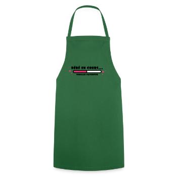 bébé en cours - Tablier de cuisine - vert foncé - Devant - AI Model Male 185 dark (185cm)