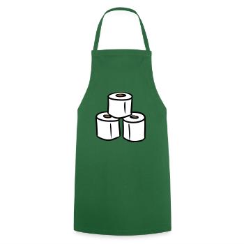 PQ Tour de papier toilette - Tablier de cuisine - vert foncé - Devant - AI Model Male 185 dark (185cm)