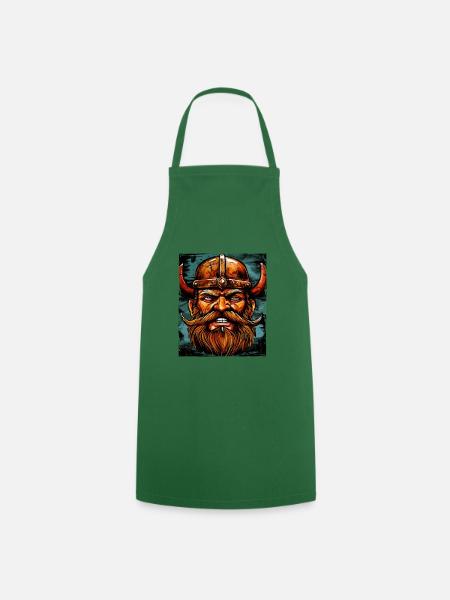 Wikinger Krieger Valhalla Odin - Kochschürze - Grün