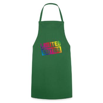 limited edition colorful - Cooking Apron - green - Front - AI Model Male 185 dark (185cm)