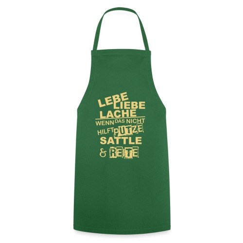 Lebe Liebe Lache Reite - Kochschürze