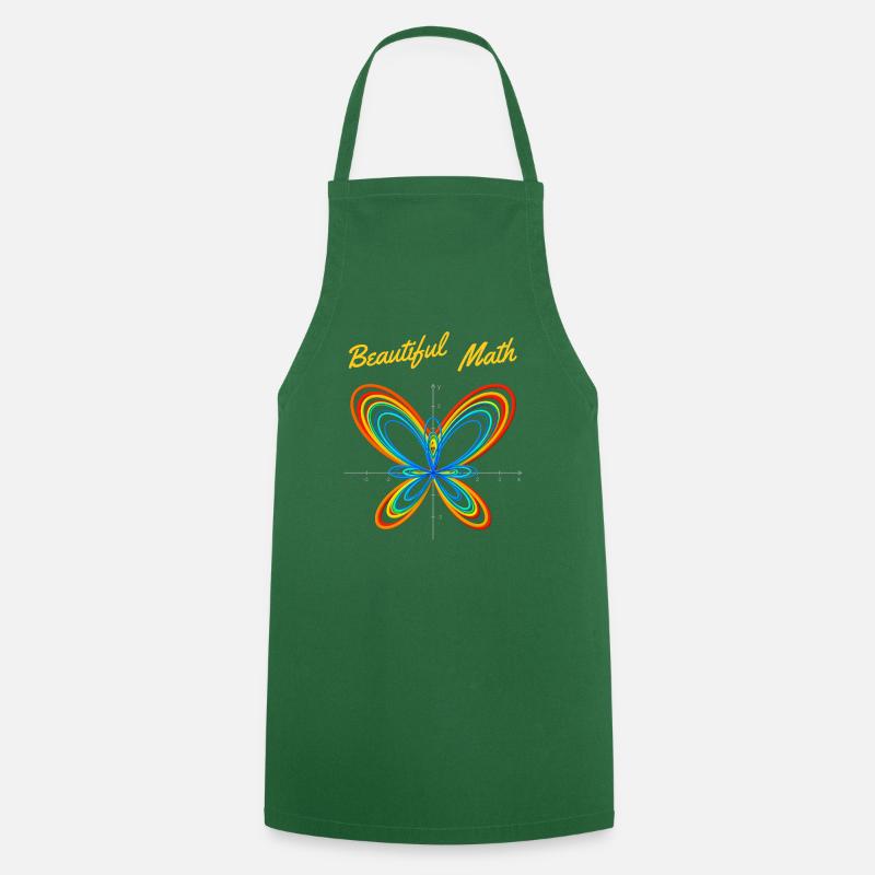 Papillon - Beautiful Math - Tablier de cuisine - vert foncé