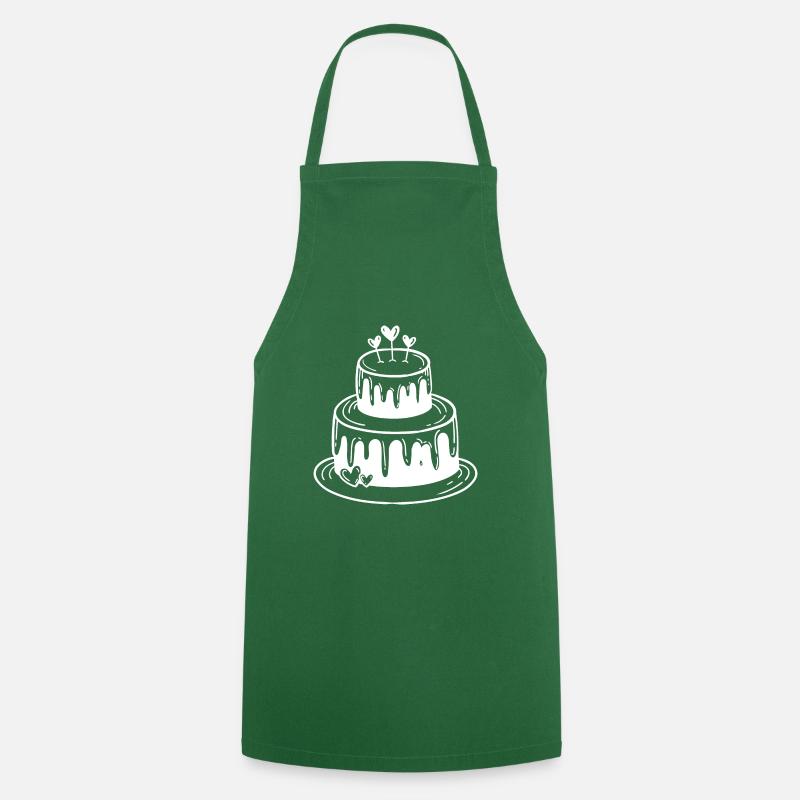 cake - Cooking Apron - green