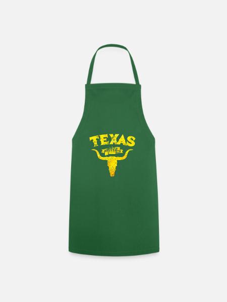 texas bulle skelett - Kochschürze - Grün