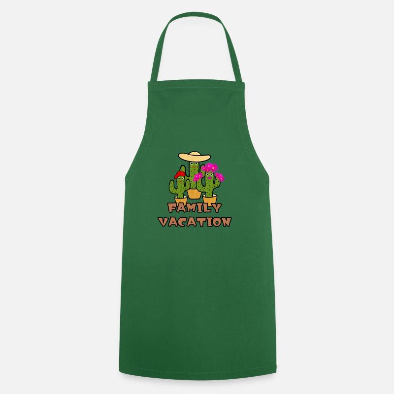 Green cactuses - Cooking Apron - green
