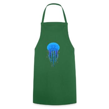 Jellyfish fire jellyfish - Cooking Apron - green - Front - AI Model Male 185 dark (185cm)