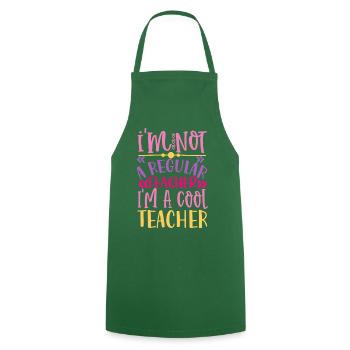 Cooler Lehrer – Lustiges Geschenk für Lehrer - Kochschürze - Grün - Vorne - AI Model Male 185 dark (185cm)