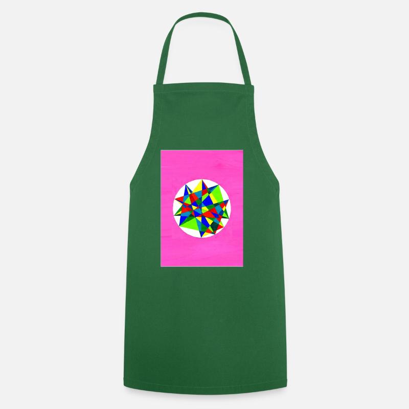 Mandala coloré ! - Tablier de cuisine - vert foncé