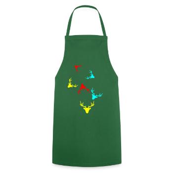 Deer Deer icon - Cooking Apron - green - Front - AI Model Male 185 dark (185cm)