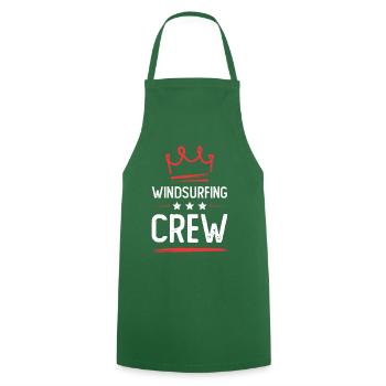 Windsurfing Crew - Kochschürze - Grün - Vorne - AI Model Male 185 dark (185cm)