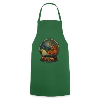 Halloween Pumpkin Horror - Cooking Apron - green - Front - AI Model Male 185 dark (185cm)