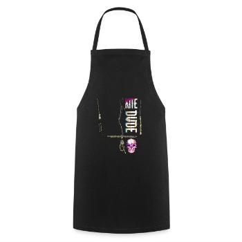 kitesurfing kite dude - Cooking Apron - black - Front - AI Model Male 185 dark (185cm)