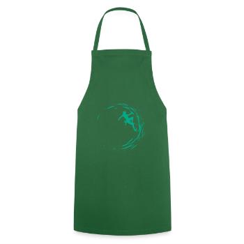 Bouldering - Cooking Apron - green - Front - AI Model Male 185 dark (185cm)