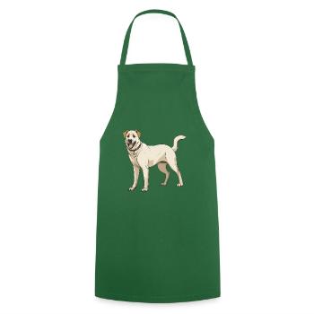 Kangal Hund - Kochschürze - Grün - Vorne - AI Model Male 185 dark (185cm)