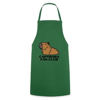 Capybara Fan Club - Kochschürze - Grün - Vorne - AI Model Male 185 dark (185cm)