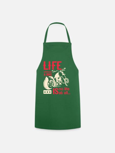 motorcycle - Cooking Apron - green