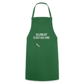 Cadeau de cicatrice de chirurgie de la vésicule biliaire pour la récupération - Tablier de cuisine - vert foncé - Devant - AI Model Male 185 dark (185cm)