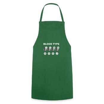 Hobby Model Railway H0 1:87 Model Railway Gift - Cooking Apron - green - Front - AI Model Male 185 dark (185cm)