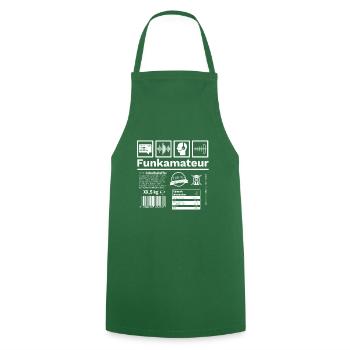 Cooles Amateurfunk Funkamateur Funker HAM Geschenk - Kochschürze - Grün - Vorne - AI Model Male 185 dark (185cm)