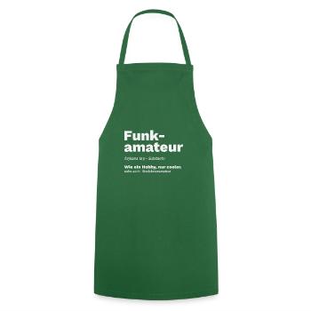 Cooles Amateurfunk Funkamateur Funker HAM Geschenk - Kochschürze - Grün - Vorne - AI Model Male 185 dark (185cm)