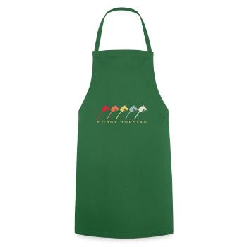 Hobby Horsing stokpaardje retro cadeau - Keukenschort - groen - Voor - AI Model Male 185 dark (185cm)