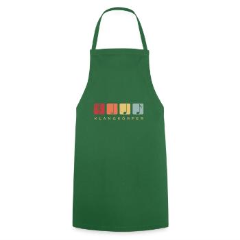 Klangkörper Chor Orchester Retro - Kochschürze - Grün - Vorne - AI Model Male 185 dark (185cm)