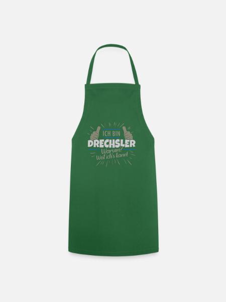 Retro Design Beruf Drechsler Meister Handwerk - Kochschürze - Grün