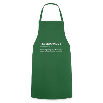 Telemark Cool Guy Free Heel Ski Telemark - Cooking Apron - green - Front - AI Model Male 185 dark (185cm)