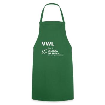 VWL Student Studium Geschenk Oppurtunitätskosten - Kochschürze - Grün - Vorne - AI Model Male 185 dark (185cm)