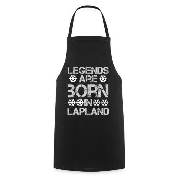 Legends are born in Lapland - Cooking Apron - black - Front - AI Model Male 185 dark (185cm)