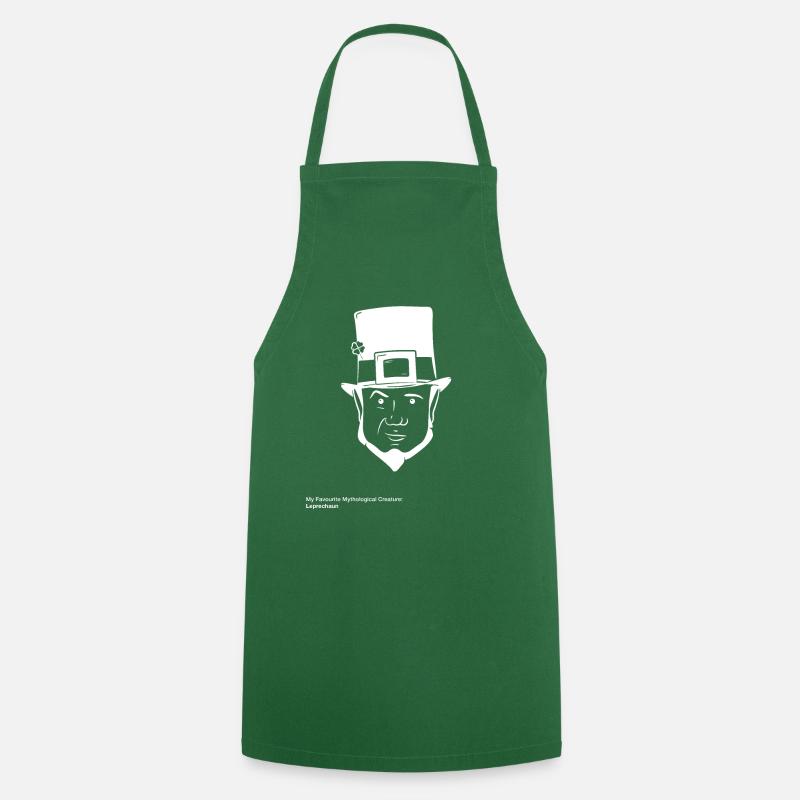 My favourite Mtythological Creature Leprechaun - Cooking Apron - green