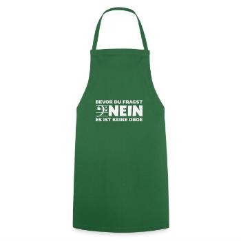 Fagott Spruch Keine Oboe - Kochschürze - Grün - Vorne - AI Model Male 185 dark (185cm)