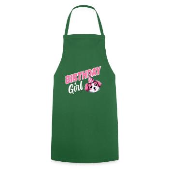Chiens Anniversaire Joyeux Anniversaire Fille Chien Rose - Tablier de cuisine - vert foncé - Devant - AI Model Male 185 dark (185cm)