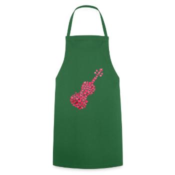 alto alto violon violon coeur art coeur coeur art coeur - Tablier de cuisine - vert foncé - Devant - AI Model Male 185 dark (185cm)