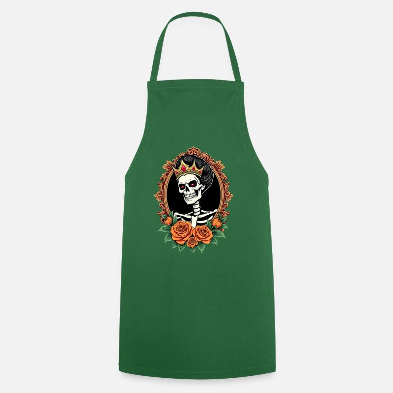 Skullqueen - Cooking Apron - green